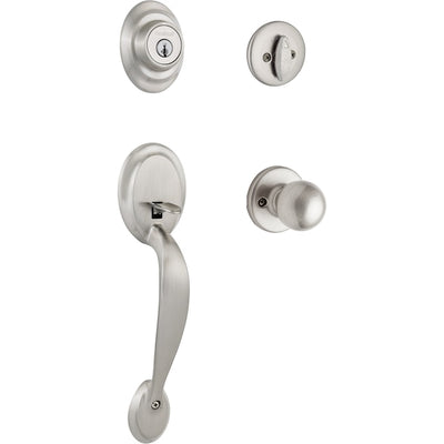 Kwikset Dakota Satin Nickel Single-Cylinder Deadbolt with SmartKey Security