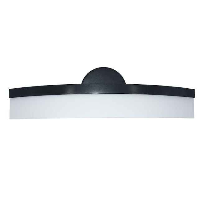 Origin 21 Lynnpark 20-Inch Matte Black LED Vanity Light with Frosted Acrylic Shade