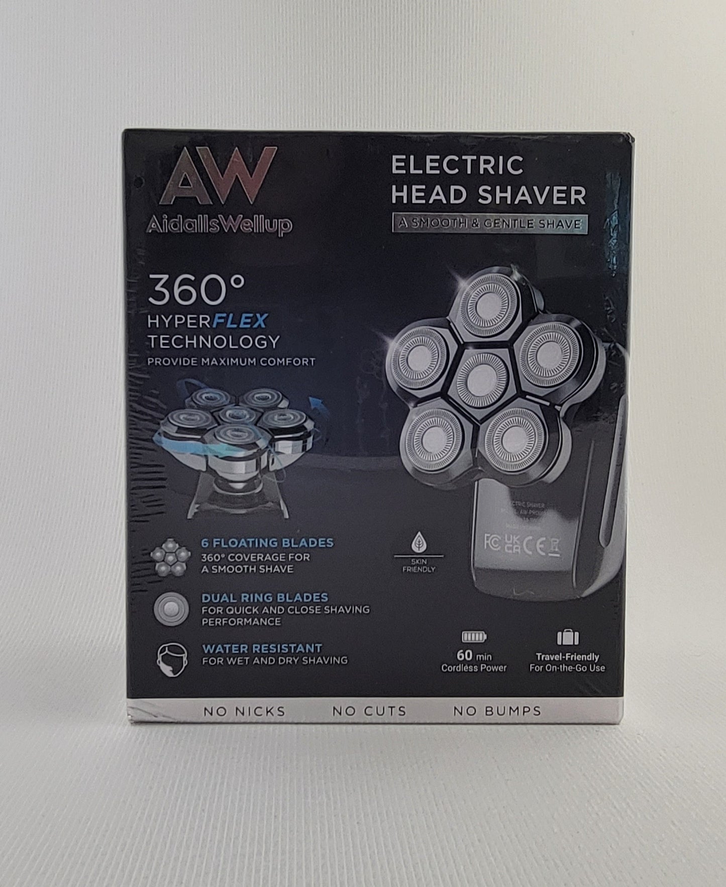 AidallsWellup Electric Head Shaver