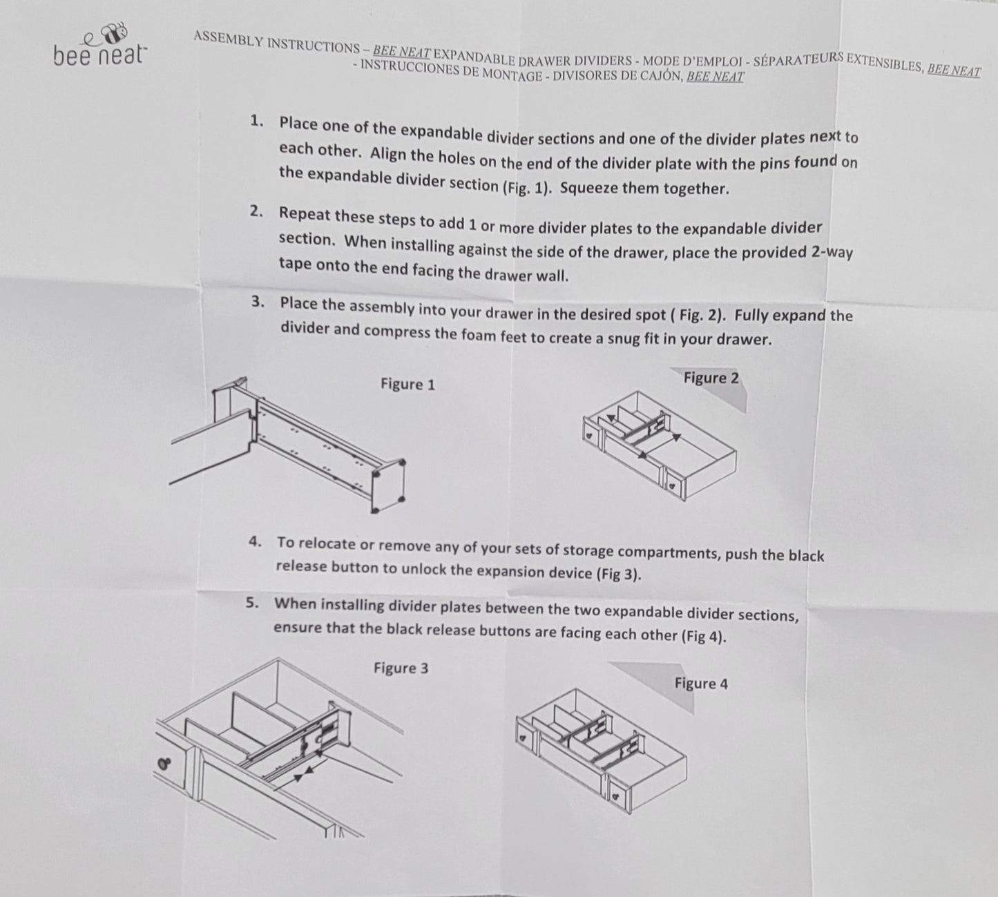 Adjustable Drawer Organizers