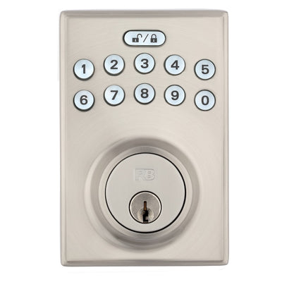 Reliabilt Electronic Deadbolt – Keyless Entry & Satin Nickel Finish