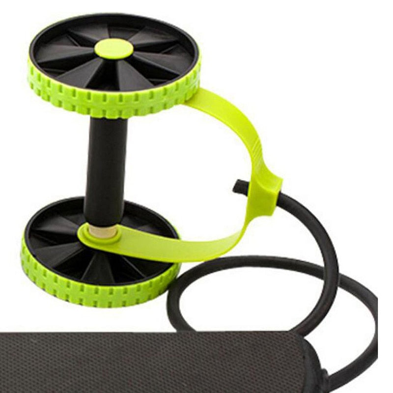 AB Roller Set with Adjustable Resistance Bands