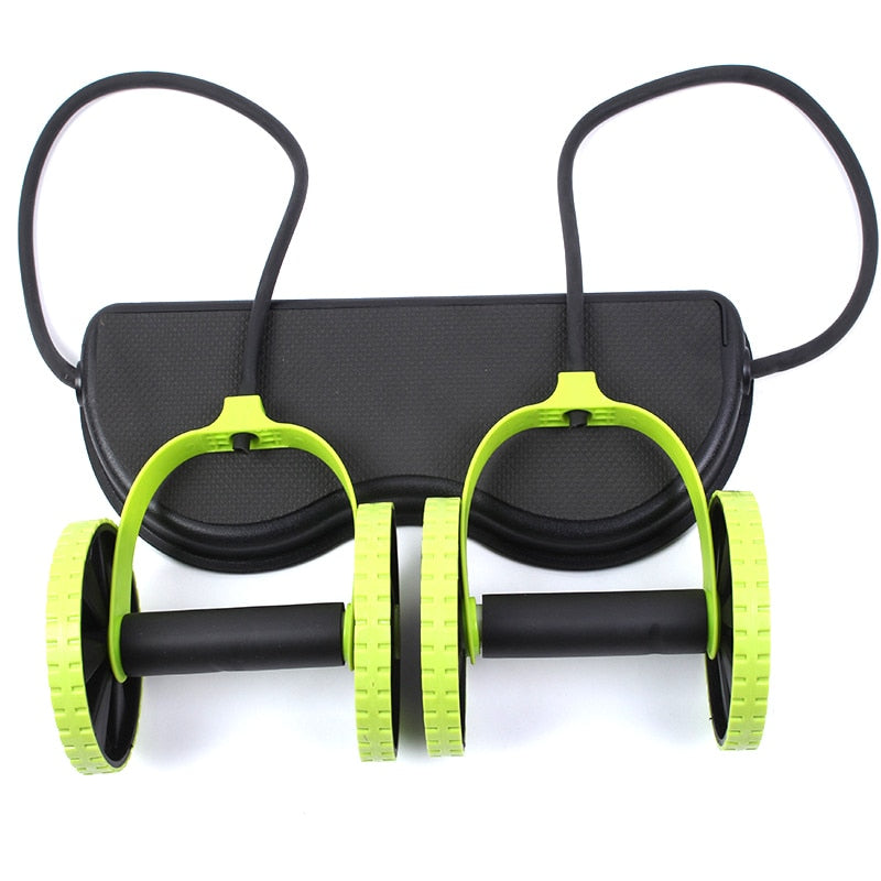 AB Roller Set with Adjustable Resistance Bands