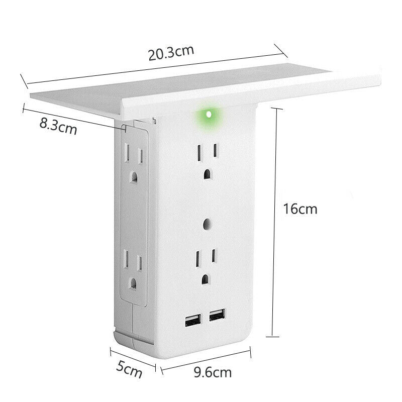 8 Port Electrical Socket Shelf