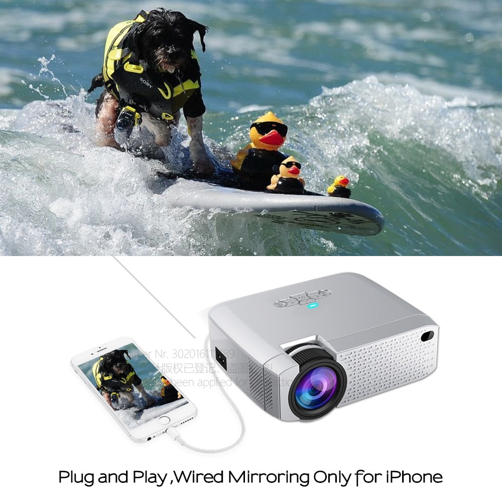 Mini LED Video Projector for Home Cinema