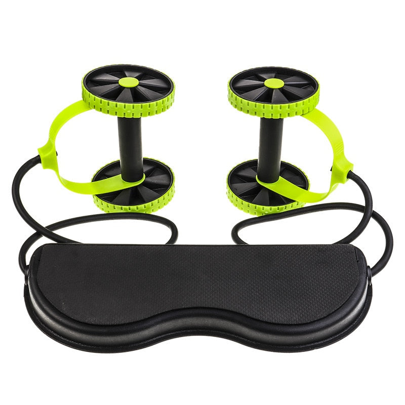 AB Roller Set with Adjustable Resistance Bands