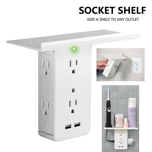 8 Port Electrical Socket Shelf